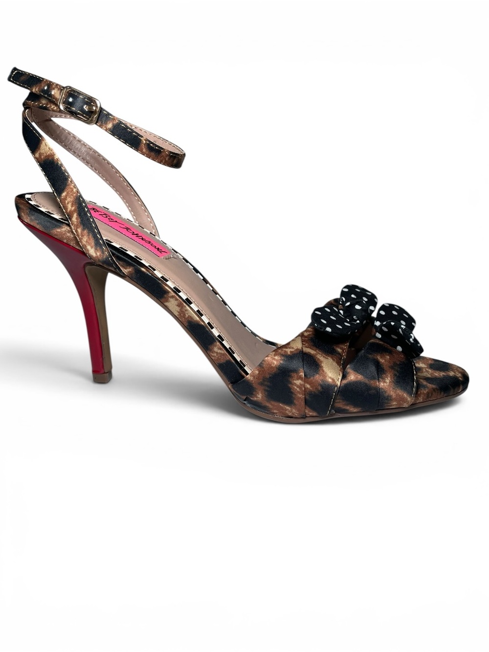 Betsey Johnson “Sweetie” Heels – Size 9 – New Without Box – Leopard & Polka Dot
